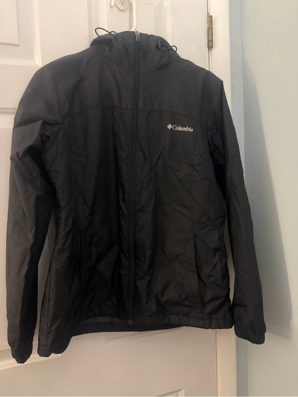 Columbia Women’s M Black Hooded Insulated Fleece Lined Jacket